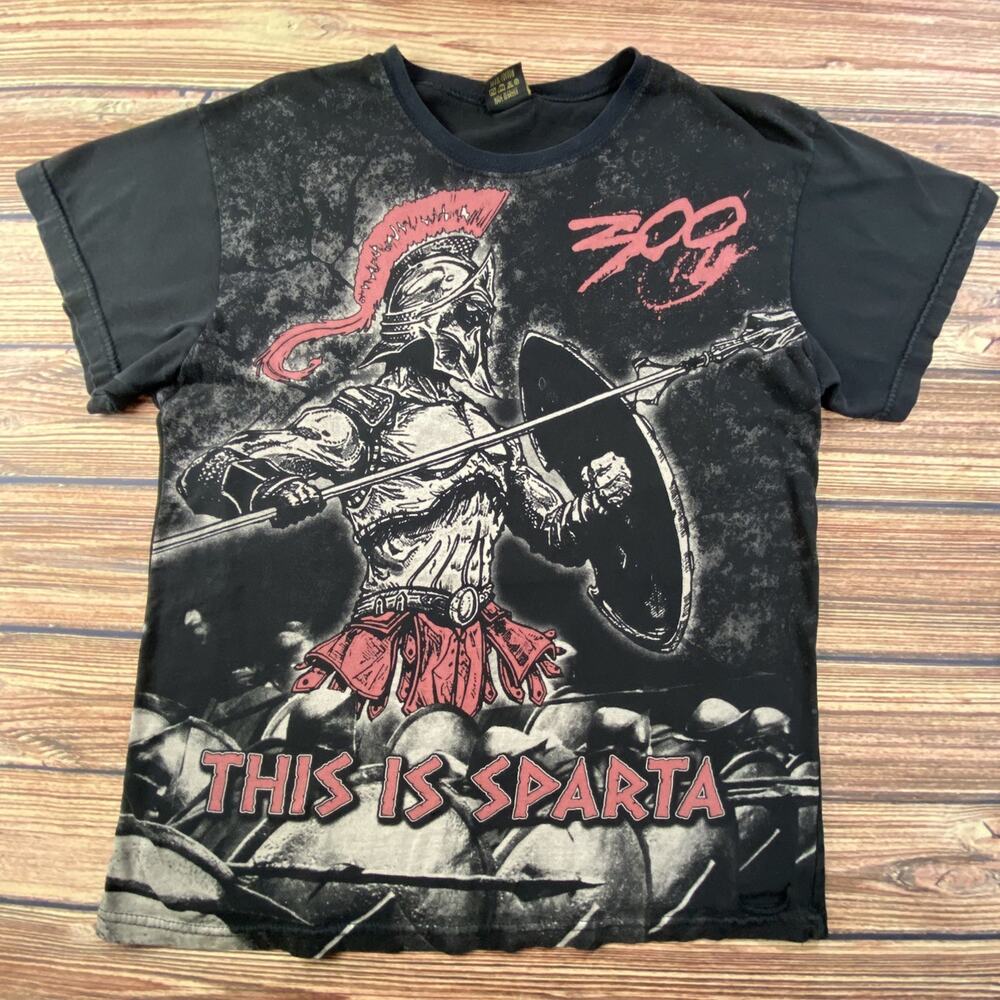The 300 Spartans Movie T Shirt Y2K All Over Print Mens Size M